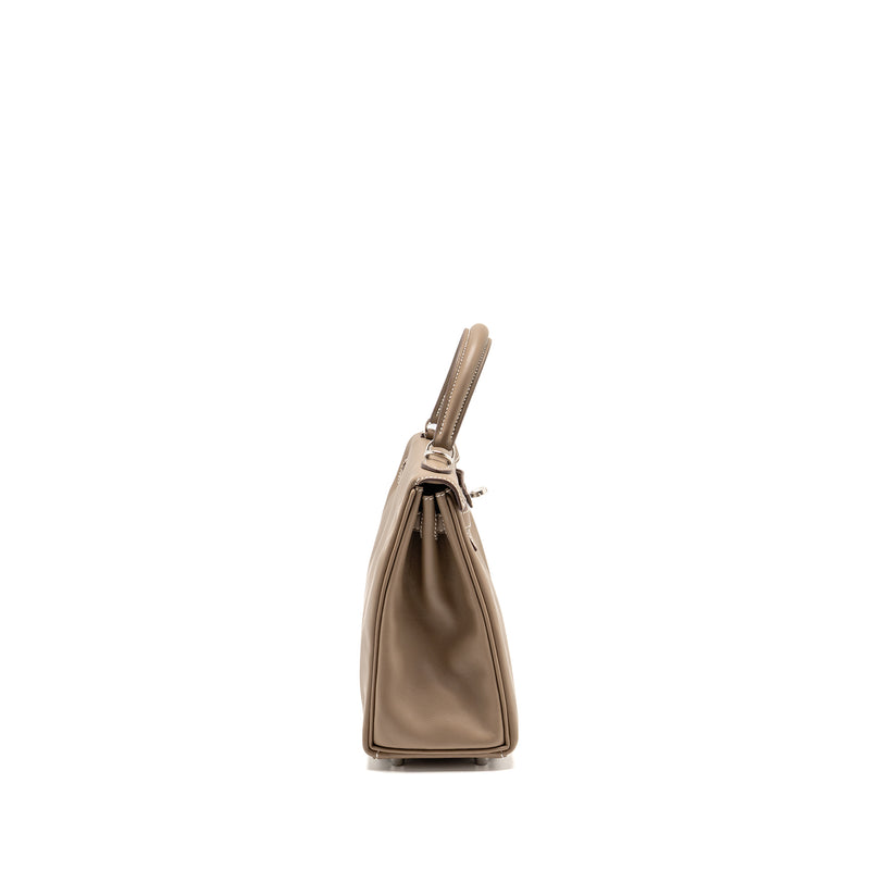 Hermes Kelly 25 swift Etoupe SHW Stamp D