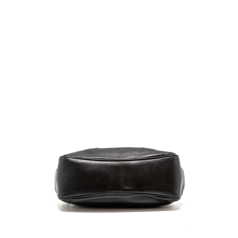 Prada top handle Dangle Bag leather black SHW