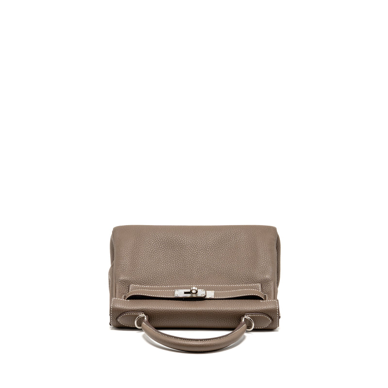 Hermes kelly 28 clemence etoupe SHW stamp Y