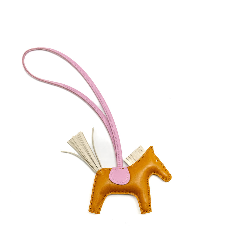 Hermes Rodeo PM Bag Charm Sesame/Craie/Mauve Sylve Stamp Z