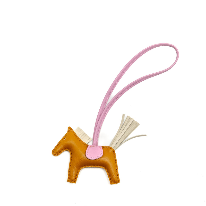 Hermes Rodeo PM Bag Charm Sesame/Craie/Mauve Sylve Stamp Z