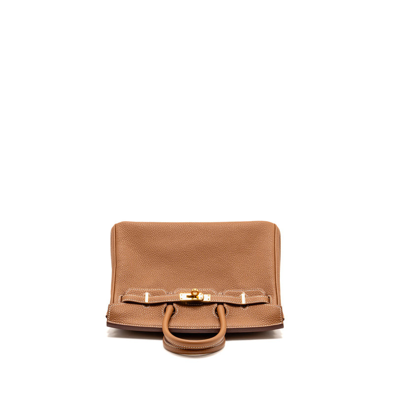 Hermes Birkin 25 togo gold GHW stamp U