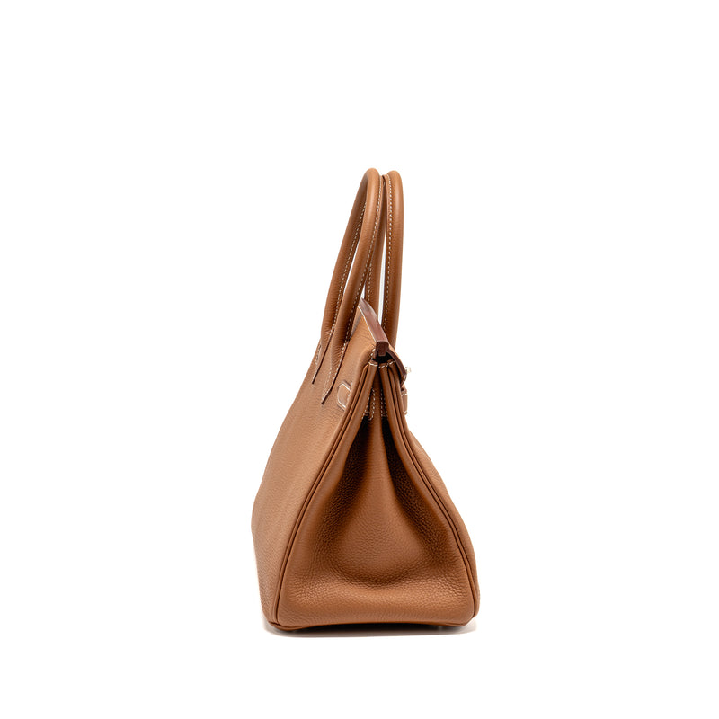 Hermes Birkin 30 Togo Gold SHW Stamp A