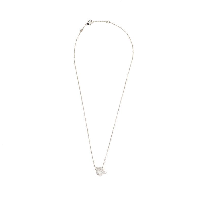 Hermes Finesse Pendant white gold diamonds
