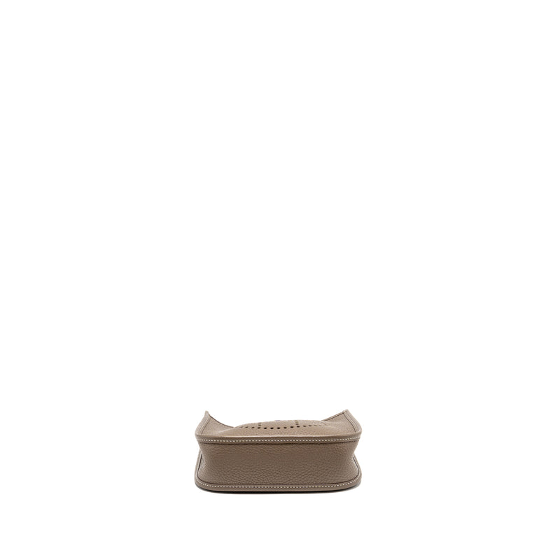 Hermes Mini Evelyne Clemence Etoupe SHW Stamp C