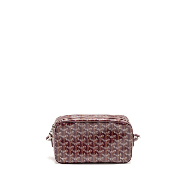 Goyard Cap-Vert PM Bag Goyardine Canvas/Cervon Calfskin Burgundy SHW