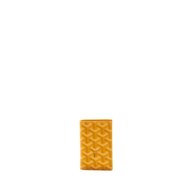 Goyard Saint-Pierre Card Wallet Goyardine Canvas Yellow
