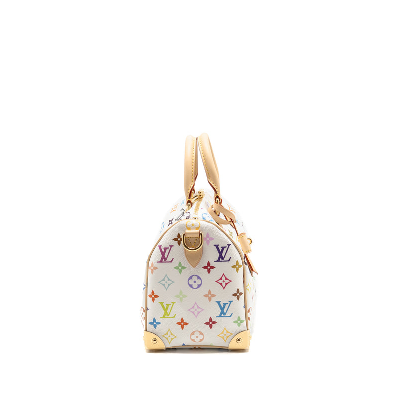 Louis Vuitton LV x TM Speedy Bandoulière 25 Monogram Canvas White/ Multicolour GHW