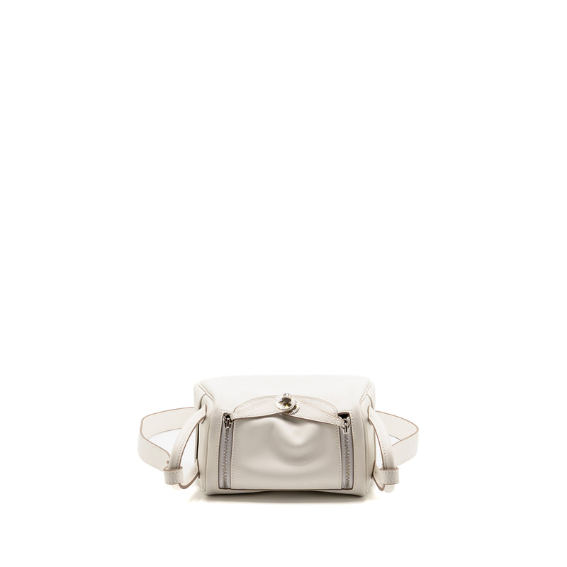 Hermes Mini Lindy Swift gris pale / gris Meyer SHW stamp B