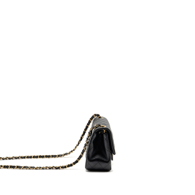 Chanel Mini Square Flap Bag Caviar Black LGHW