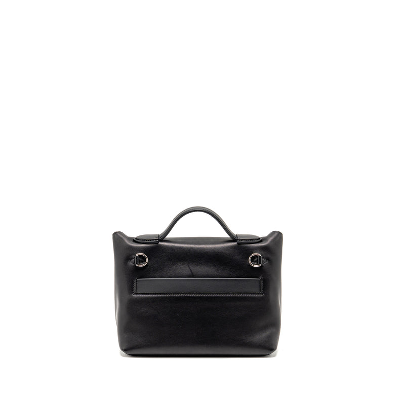 Hermes Mini 2424 24/24-21 Bag Swift Black SHW Stamp K