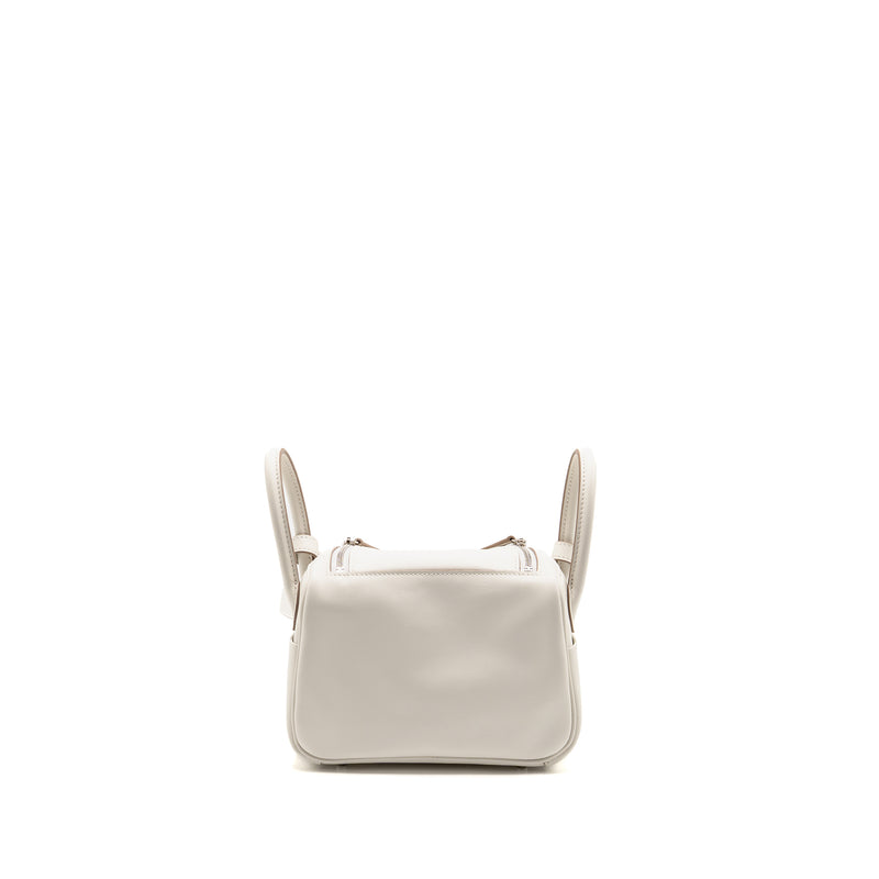 Hermes Mini Lindy Swift gris pale / gris Meyer SHW stamp B