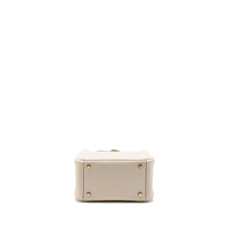 Hermes Mini Lindy II Clemence Craie GHW Stamp K