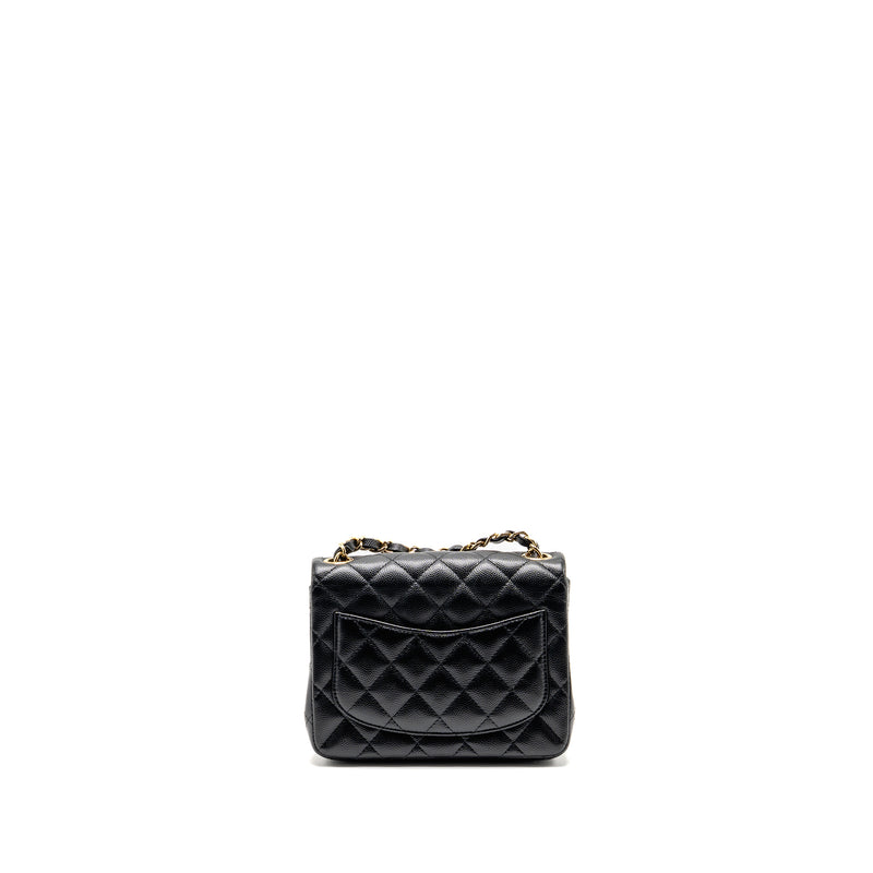 Chanel Mini Square Flap Bag Caviar Black LGHW