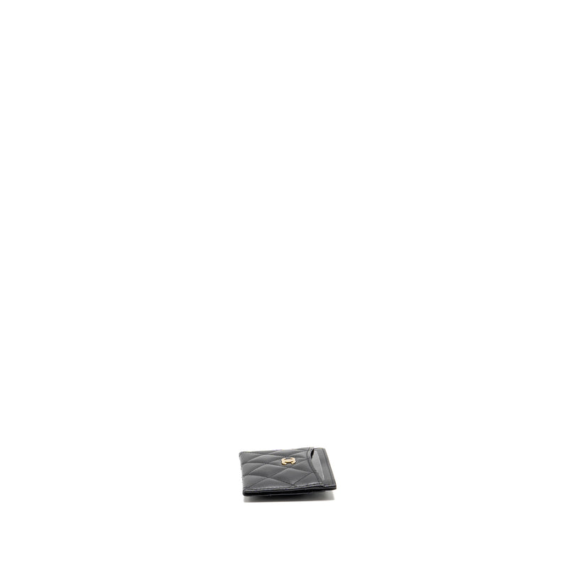 Chanel Classic CC Card Holder Lambskin Black LGHW (Microchip)
