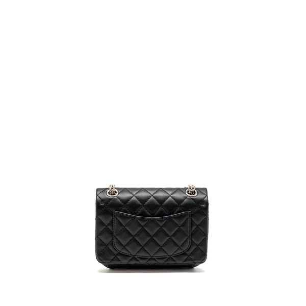 Chanel MINI 2.55 reissue aged calfskin black SHW (Microchip)