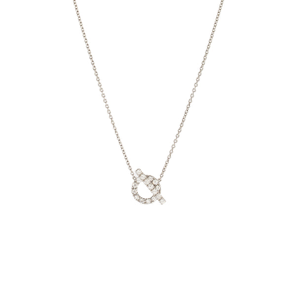 Hermes Finesse Pendant white gold diamonds