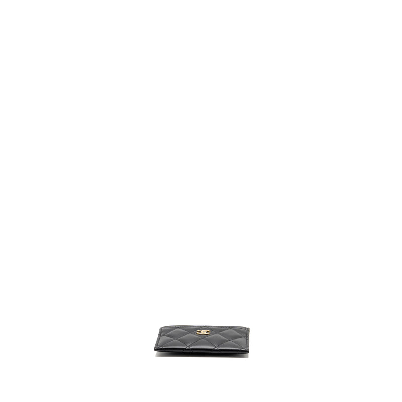 Chanel Classic CC Card Holder Lambskin Black LGHW (Microchip)