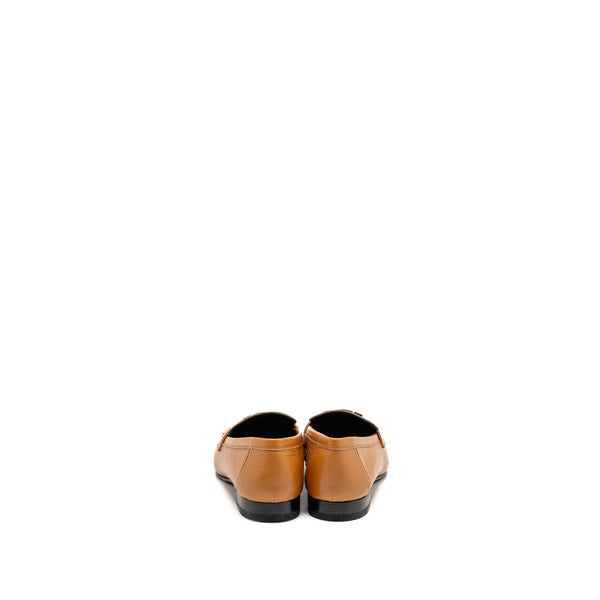 Hermes Size 38 Mocassins Royal Calfskin Beige Dore SHW
