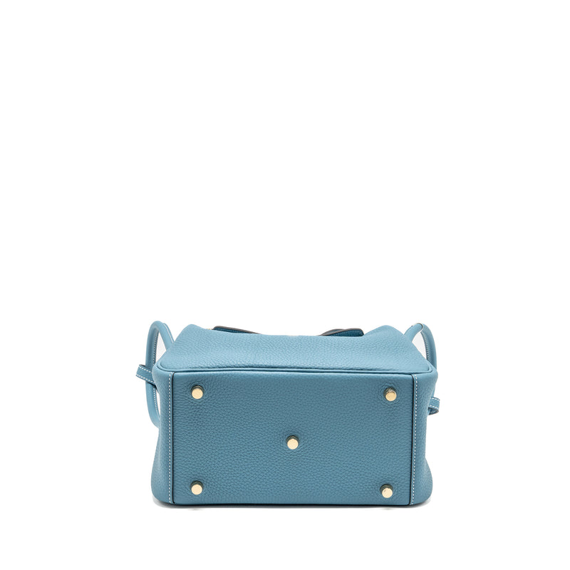 Hermes Lindy 26 Clemence New Blue Jean GHW stamp B