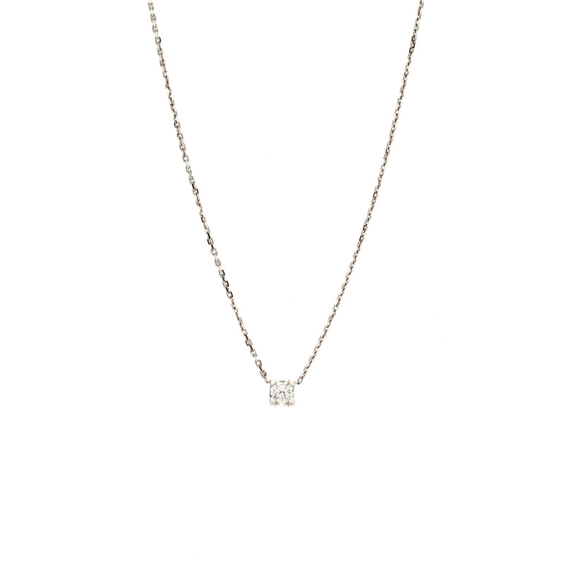 Cartier Diamond necklace white gold, 0.22ct