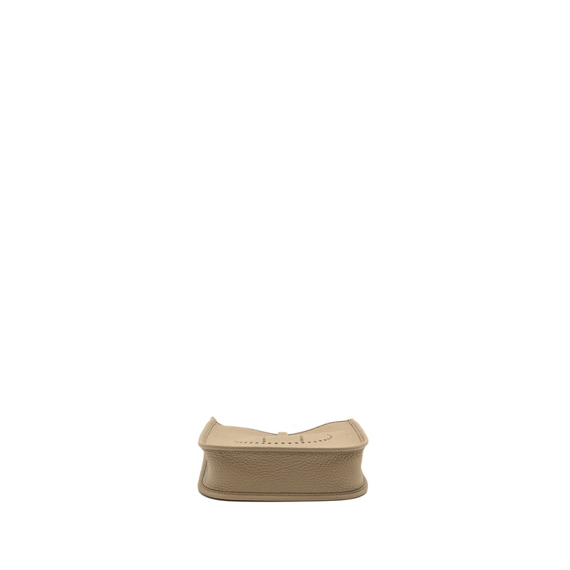 Hermes Mini Evelyne Clemence Beige Marfa Multicoloured Strap SHW Stamp W