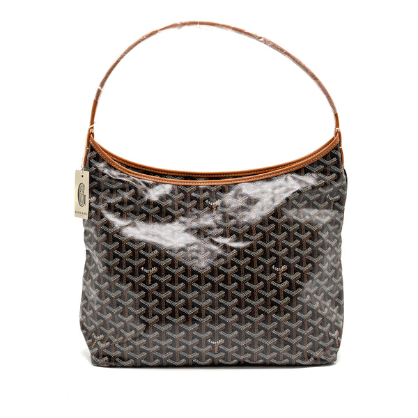 Goyard Boheme Hobo Bag Goyardine Canvas/Calfskin Brown SHW