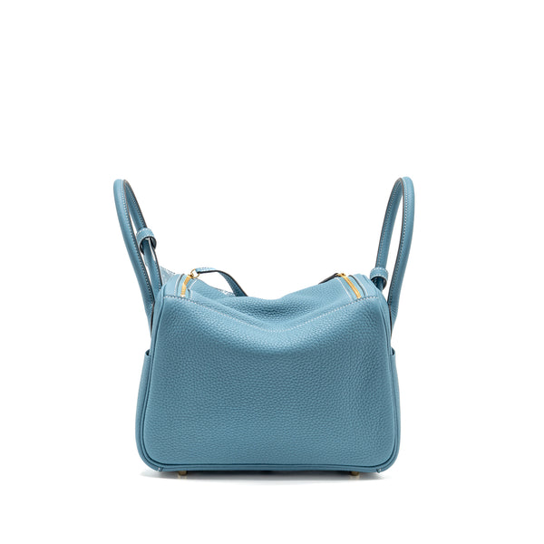 Hermes Lindy 26 Clemence New Blue Jean GHW stamp B