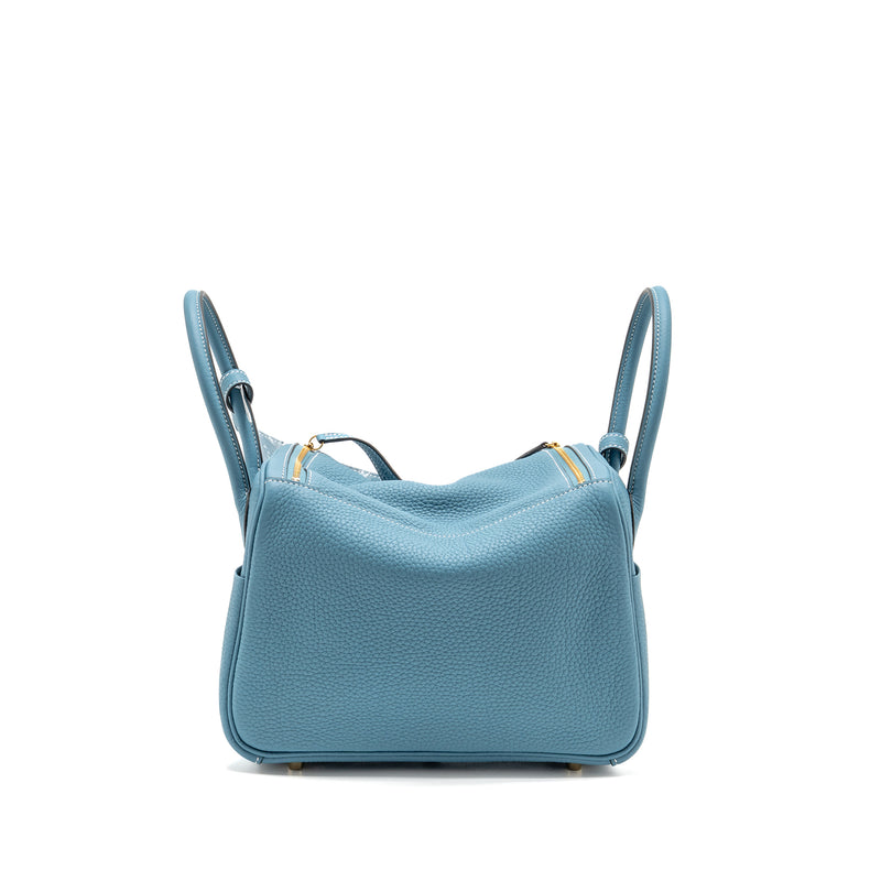 Hermes Lindy 26 Clemence New Blue Jean GHW stamp B