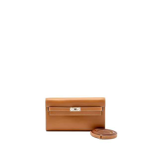 Hermes kelly to go epsom gold SHW stamp Z