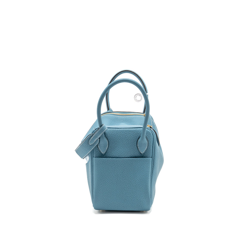 Hermes Lindy 26 Clemence New Blue Jean GHW stamp B