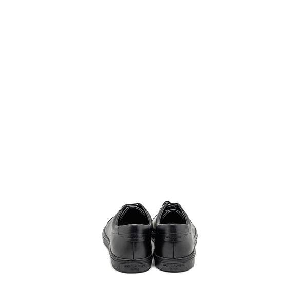 Saint Laurent/YSL Size 43 Andy Low Top Sneakers Leather Black/Gold
