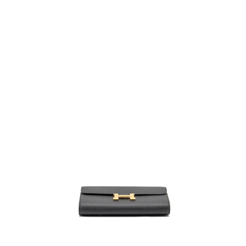 Hermes Constance to Go Epsom Black GHW Stamp K
