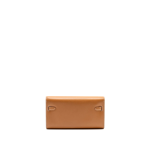 Hermes kelly to go epsom gold SHW stamp Z