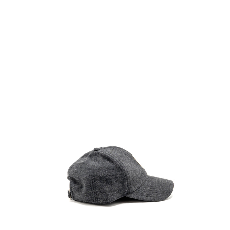 Celine size L initial baseball cap cotton grey