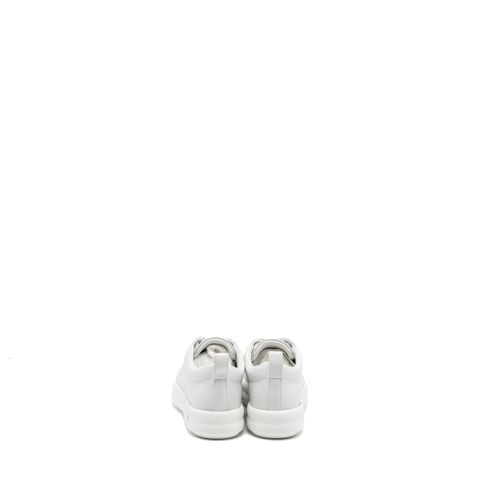 Hermes size 35 happy sneaker calfskin blanc