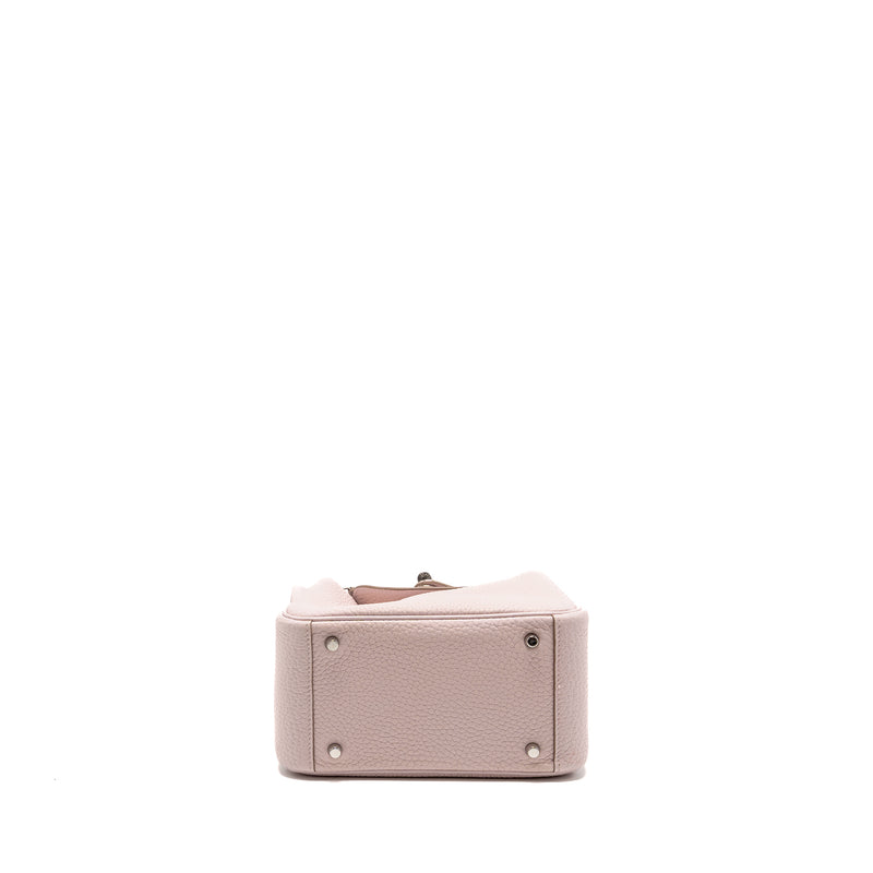 Hermes Mini Lindy Clemence mauve pale SHW stamp B