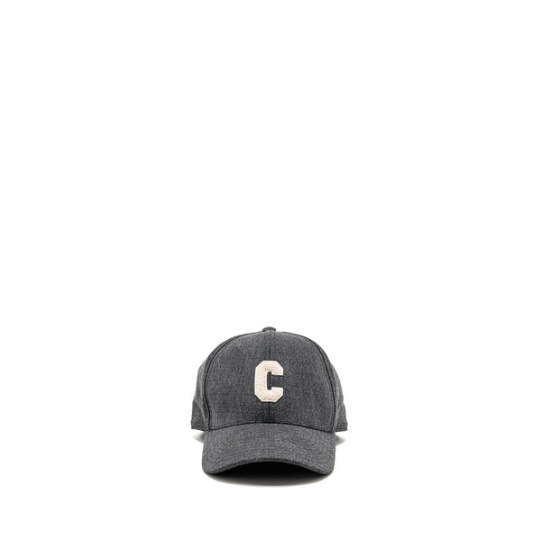 Celine size L initial baseball cap cotton grey