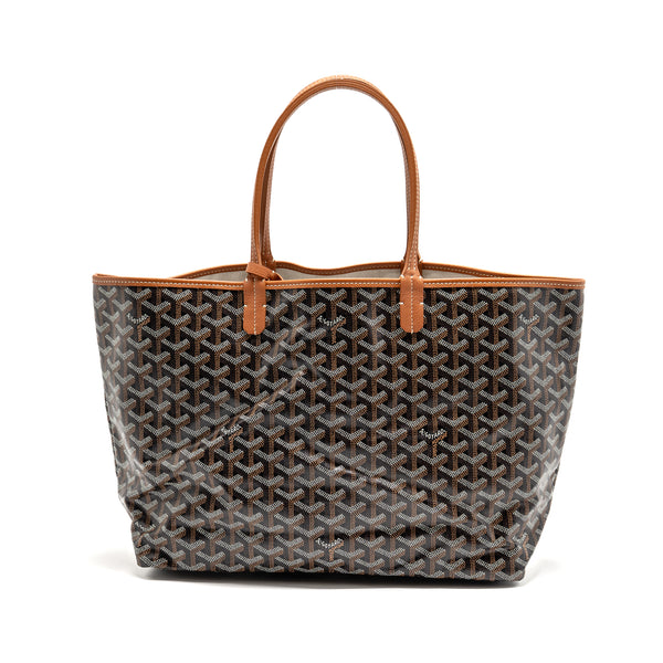 Goyard Saint Louis PM Goyardine Canvas/Chevroches Calfskin Black/Tan SHW