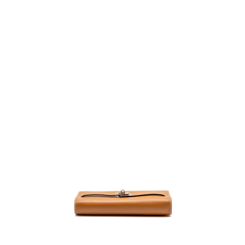 Hermes kelly to go epsom gold SHW stamp Z