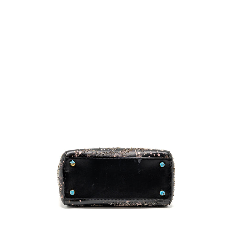 Dior Medium Lady Dior I Feel Blue Limited Edition Embellished Lambskin Multicolour GHW
