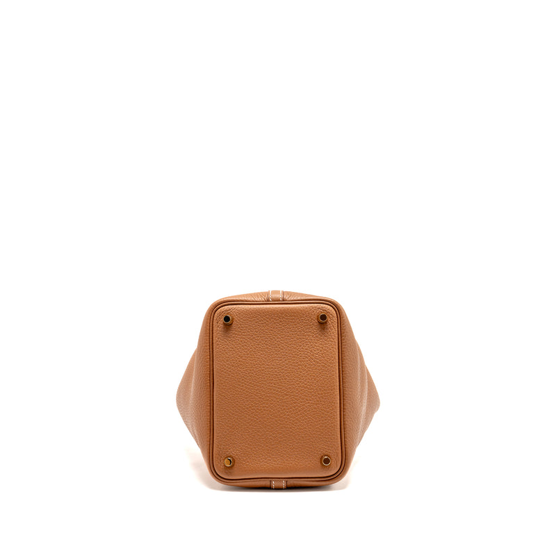 HERMES Picotin 18 Lock Bag Clemence Gold GHW Stamp Z