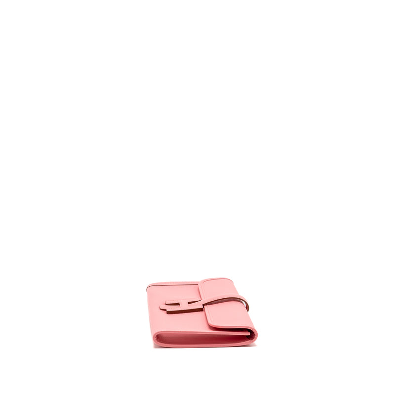 Hermes Jige 29 Clutch Epsom Rose Confetti Stamp Square R