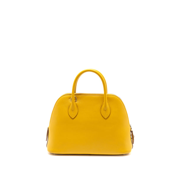 Hermes Bolide 1923 25 Evercolor Jaune Amber / Rose Ete SHW Stamp U