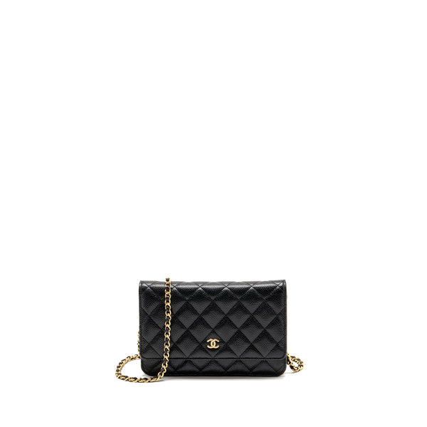 CHANEL Classic Wallet On Chain Caviar Black GHW
