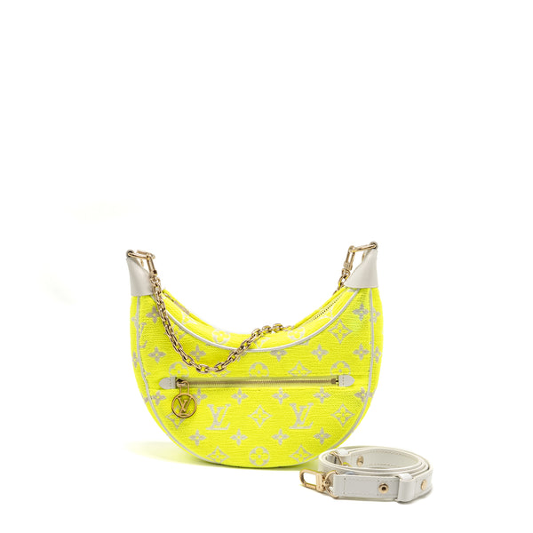 Louis Vuitton Loop PM Half-Moon Baguette Jacquard Monogram Yellow/White GHW