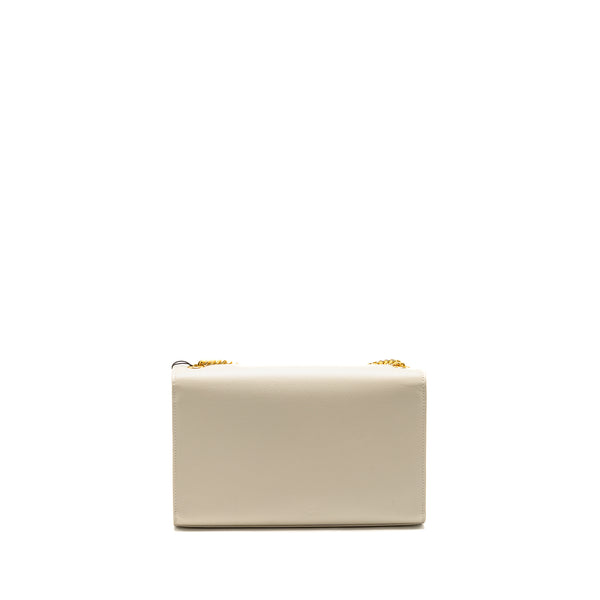 Saint Laurent/YSL Medium Kate Bag Grained Calfskin White GHW
