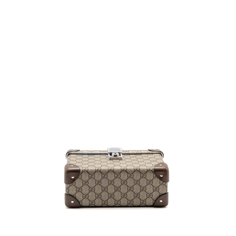 Gucci Globe Trotter GG beauty case canvas brown SHW