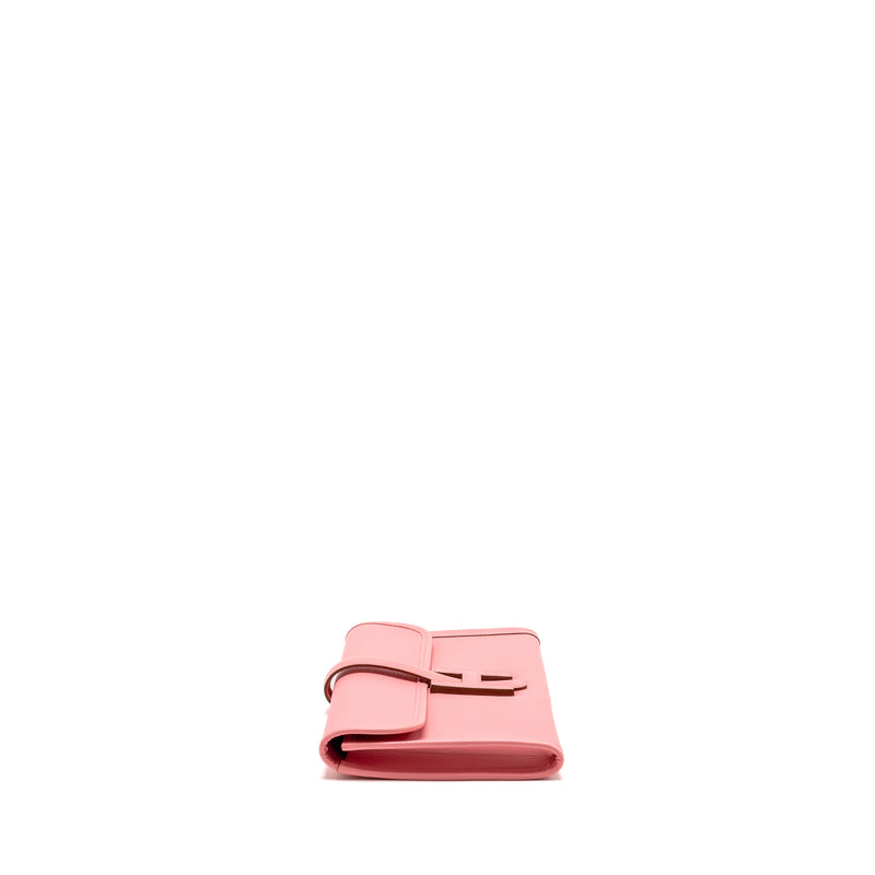 Hermes Jige 29 Clutch Epsom Rose Confetti Stamp Square R