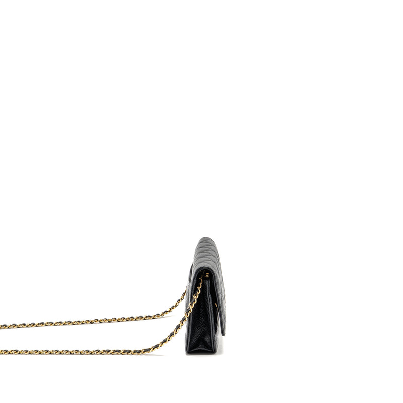 CHANEL Classic Wallet On Chain Caviar Black GHW